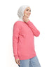 Pink Round Knit Pullover - Khotwh